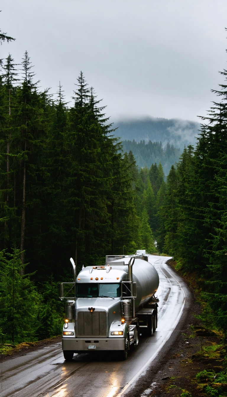 Western Canadian Fuel Truck Haida Gwaii Island